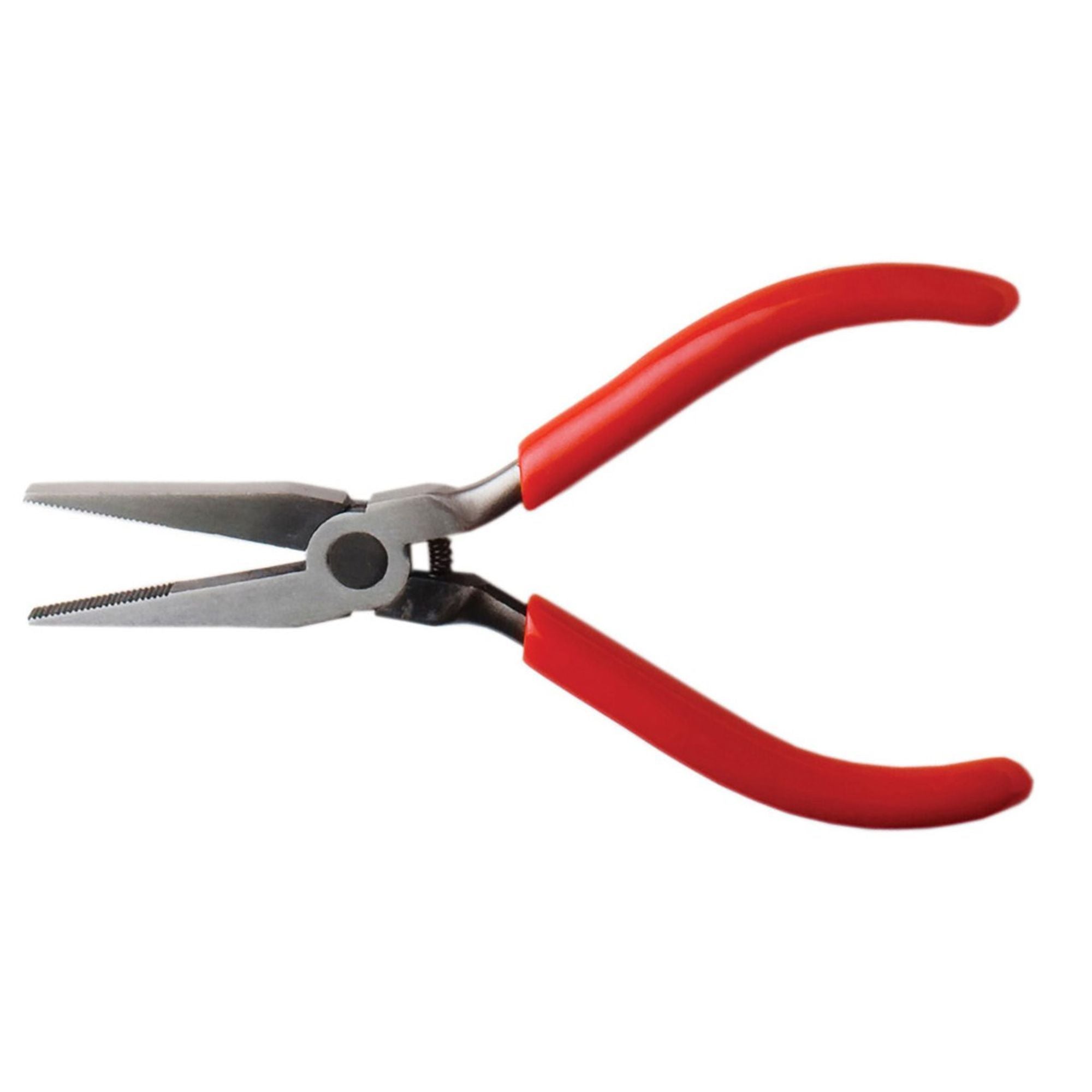 EXL55570 [file:EXL55570-1.jpg] Spring Loaded Soft Grip Plier 5in, Flat Nose (Carded)