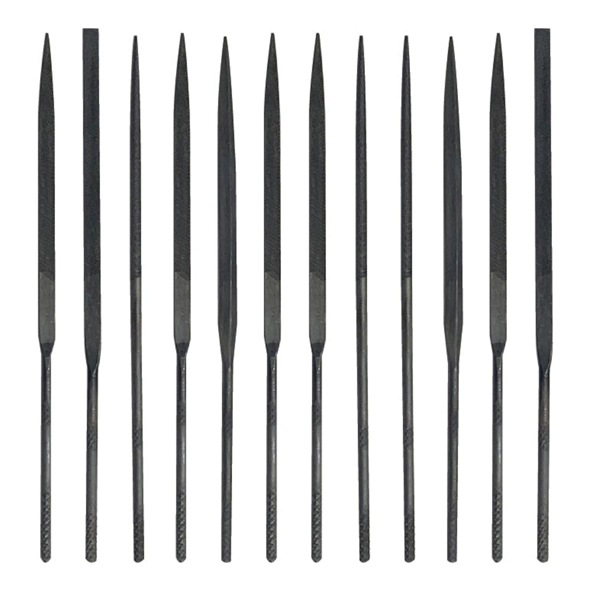 EXL55608-1 [file:EXL55608-1.jpg] Mini Needle File Set, Assorted (12 pcs)