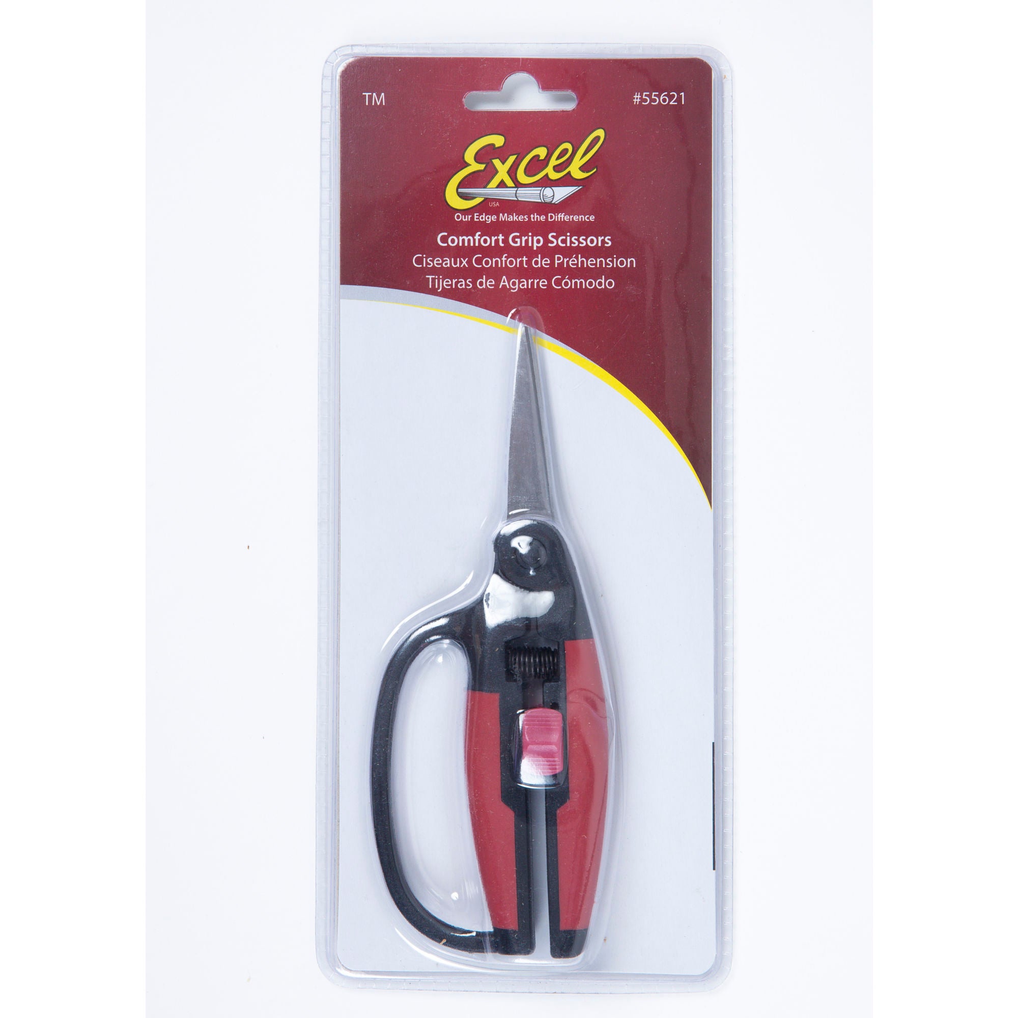 EXL55621-6 Stainless Steel Scissors, 6.5in Comfort Grip (Carded)