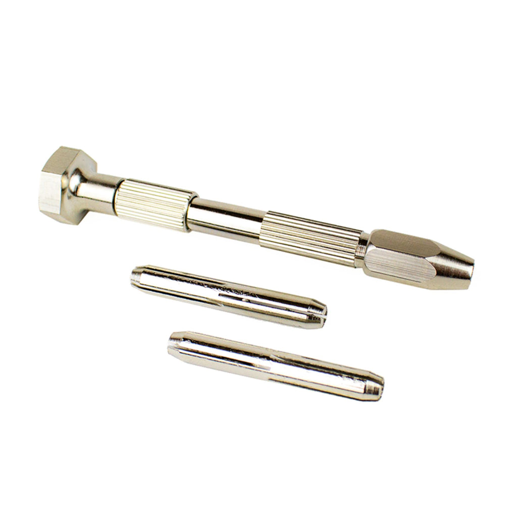 EXL55661-3 [file:EXL55661-3.jpg] Swivel Head Pin Vice with 4 Chucks (Carded)