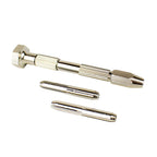 EXL55661-3 [file:EXL55661-3.jpg] Swivel Head Pin Vice with 4 Chucks (Carded)