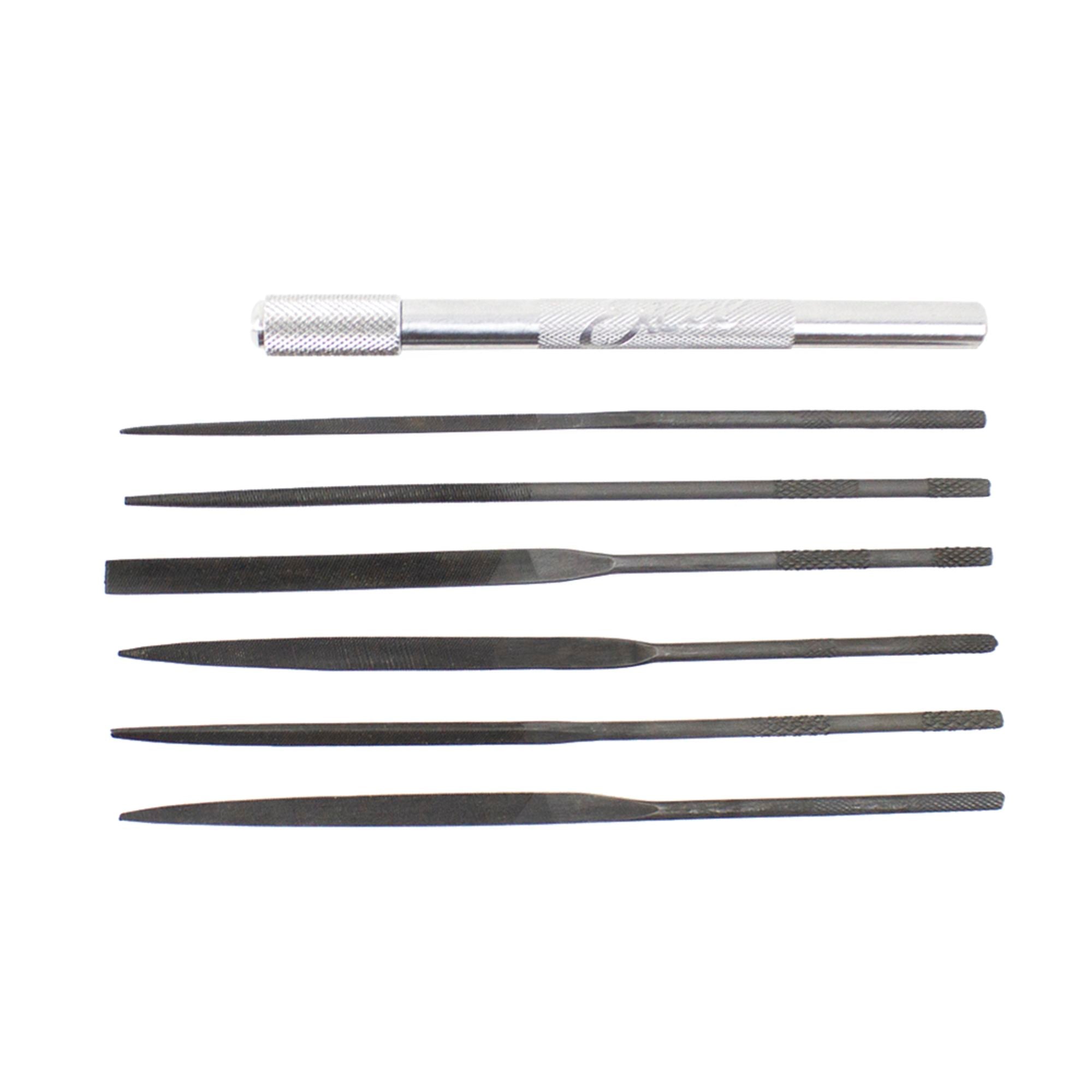 EXL55668-1 [file:EXL55668-1.jpg] 6-Piece Assorted Sharpening File Set with Handle