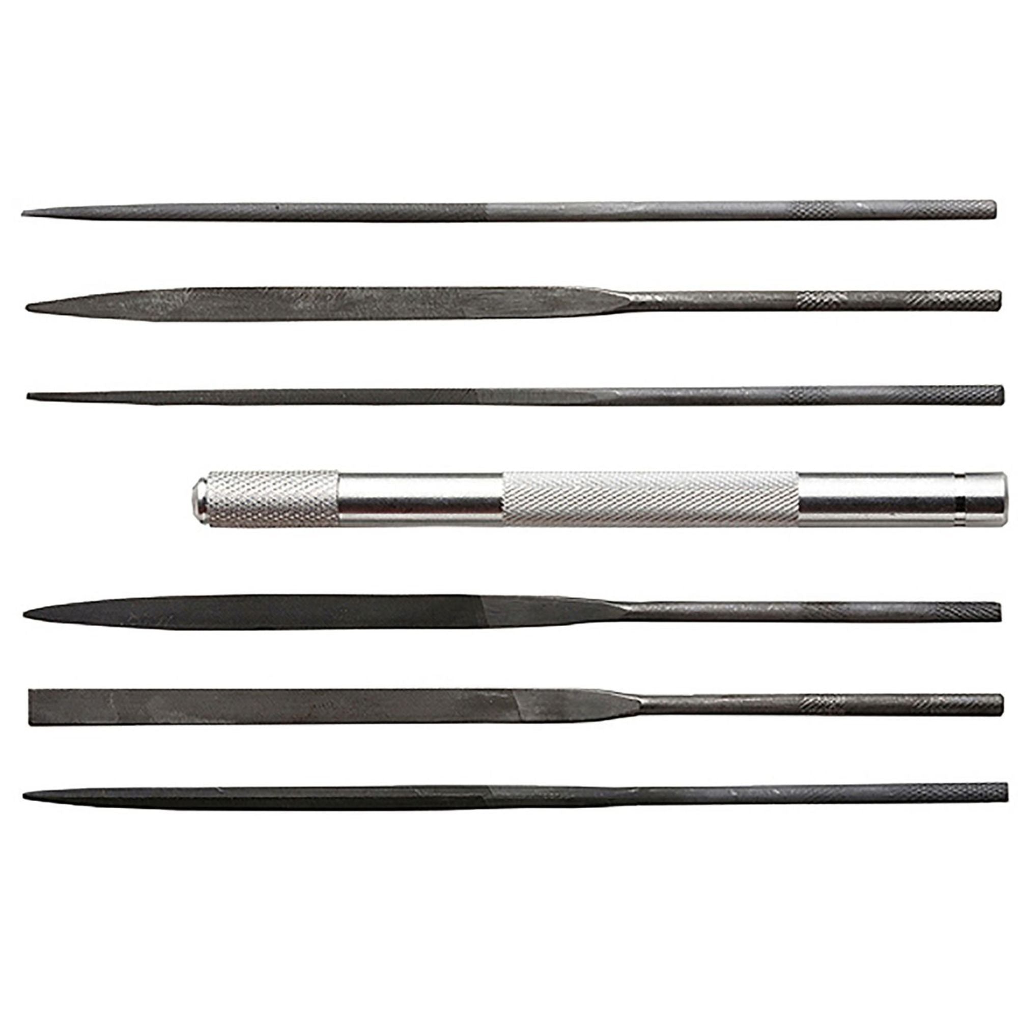 EXL55668-6 [file:EXL55668-6.jpg] 6-Piece Assorted Sharpening File Set with Handle