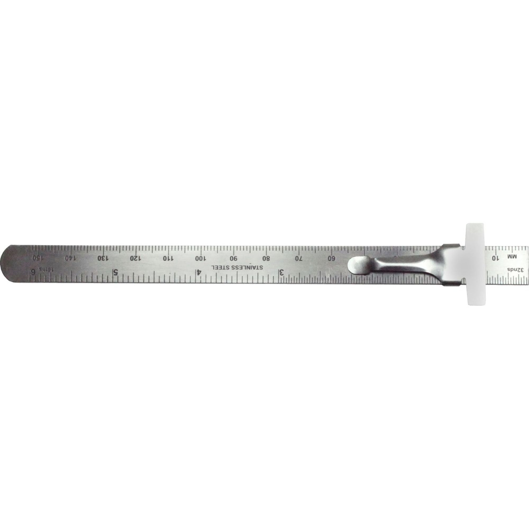 EXL55677-1 [file:EXL55677-1.jpg] Stainless Steel Ruler 6in