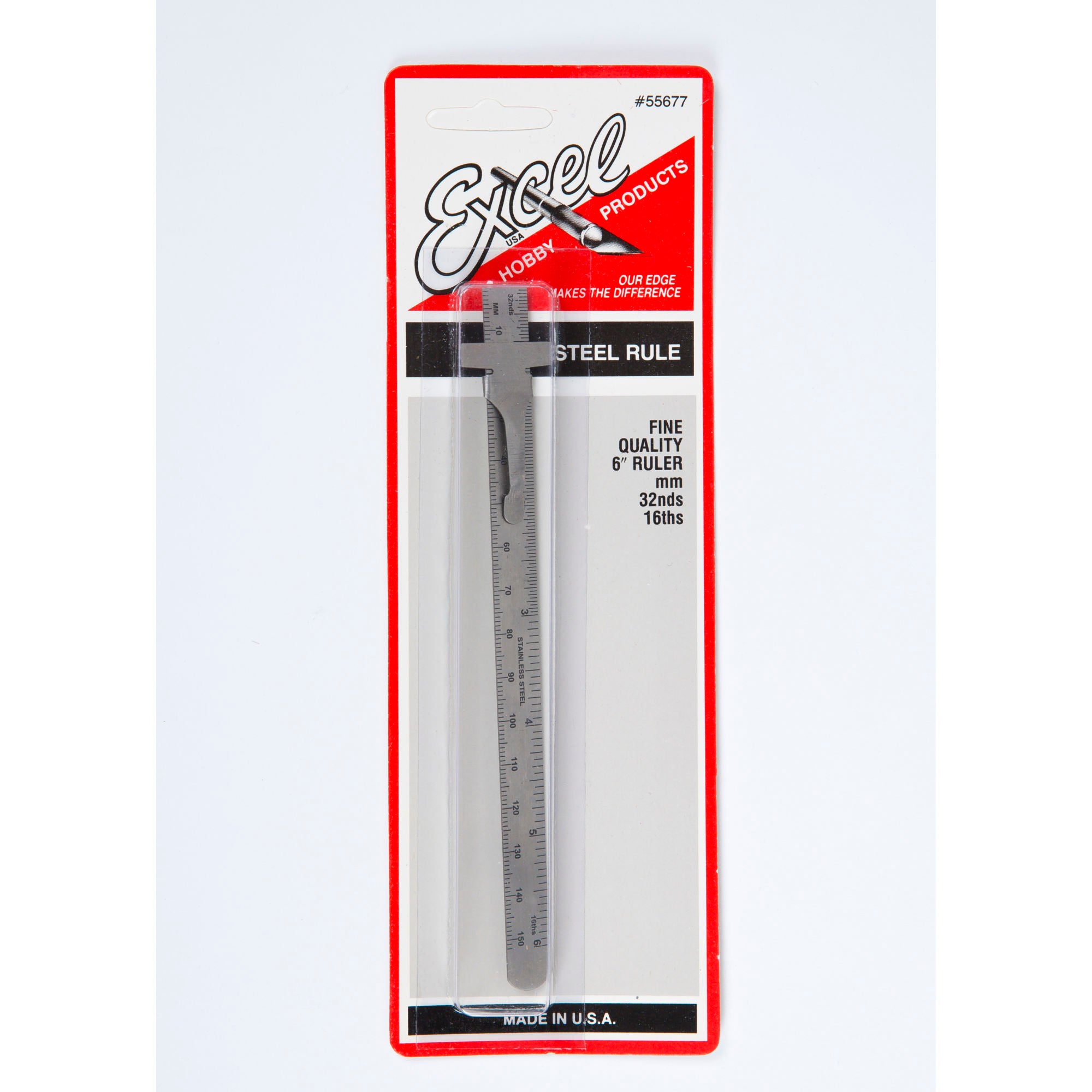 EXL55677-5 Stainless Steel Ruler 6in