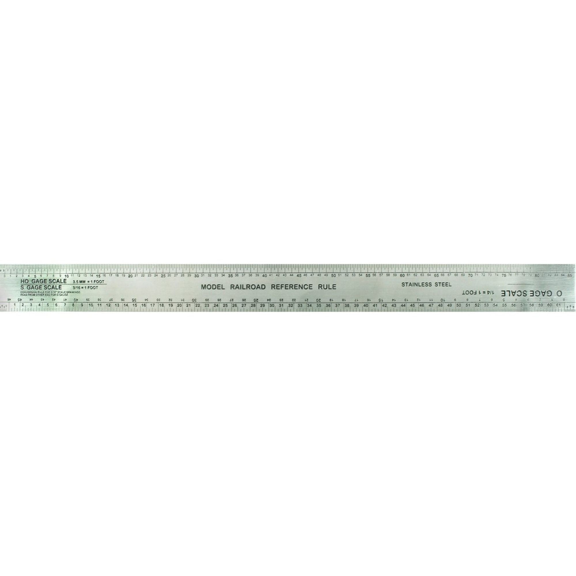 EXL55777 [file:EXL55777-1.jpg] 12in Scale Model Railroad Reference Ruler