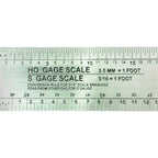 EXL55777-2 [file:EXL55777-2.jpg] 12in Scale Model Railroad Reference Ruler
