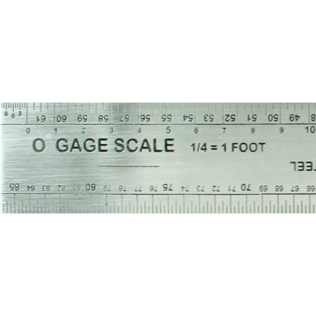 EXL55777-3 [file:EXL55777-3.jpg] 12in Scale Model Railroad Reference Ruler