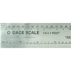 EXL55777-3 [file:EXL55777-3.jpg] 12in Scale Model Railroad Reference Ruler