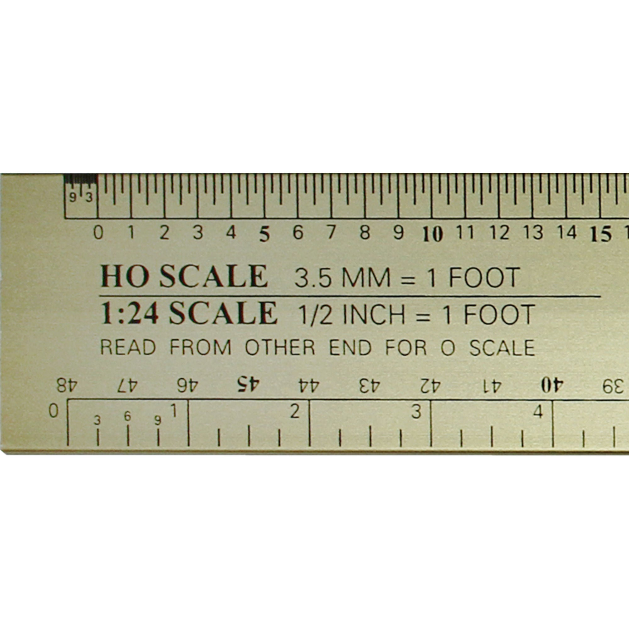 EXL55778-2 12in Deluxe Scale Model Railroad Reference Ruler
