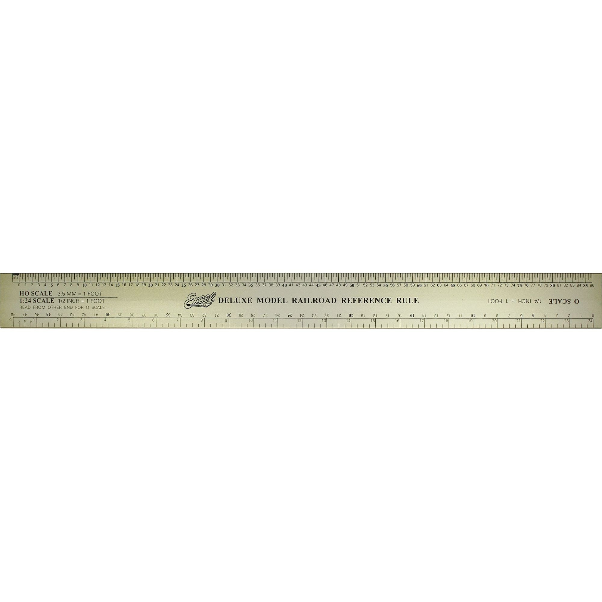 EXL55778-5 12in Deluxe Scale Model Railroad Reference Ruler