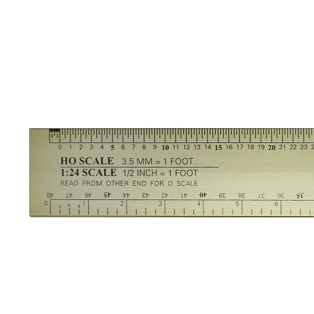 EXL55778-6 [file:EXL55778-6.jpg] 12in Deluxe Scale Model Railroad Reference Ruler