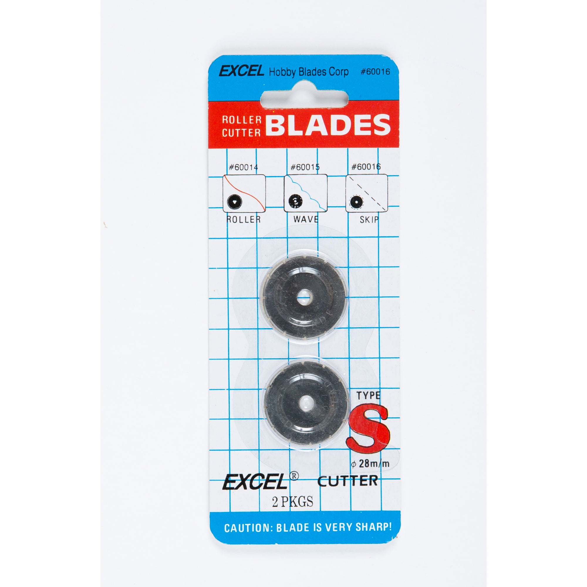 EXL60016-3 [file:EXL60016-3.jpg] 28mm Skip Rotary Blades (2 pcs) (Carded)