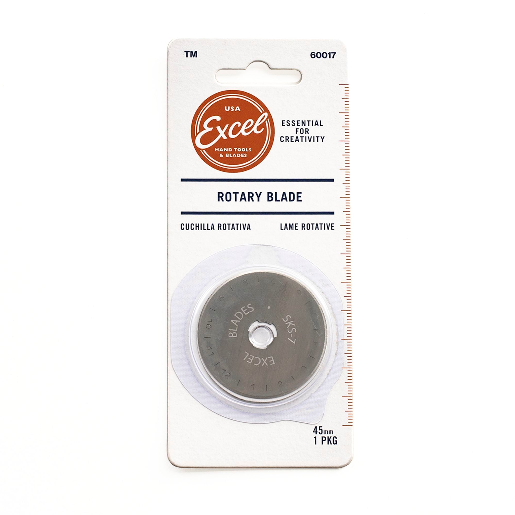 EXL60017-5 [file:EXL60017-5.jpg] 45mm Large Rotary Blade (Carded)