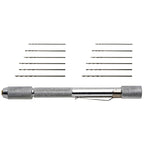 EXL70003-1 [file:EXL70003-1.jpg] Mini Pin Vice with 12 Assorted Drills (Carded)