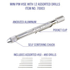 EXL70003-2 [file:EXL70003-2.jpg] Mini Pin Vice with 12 Assorted Drills (Carded)