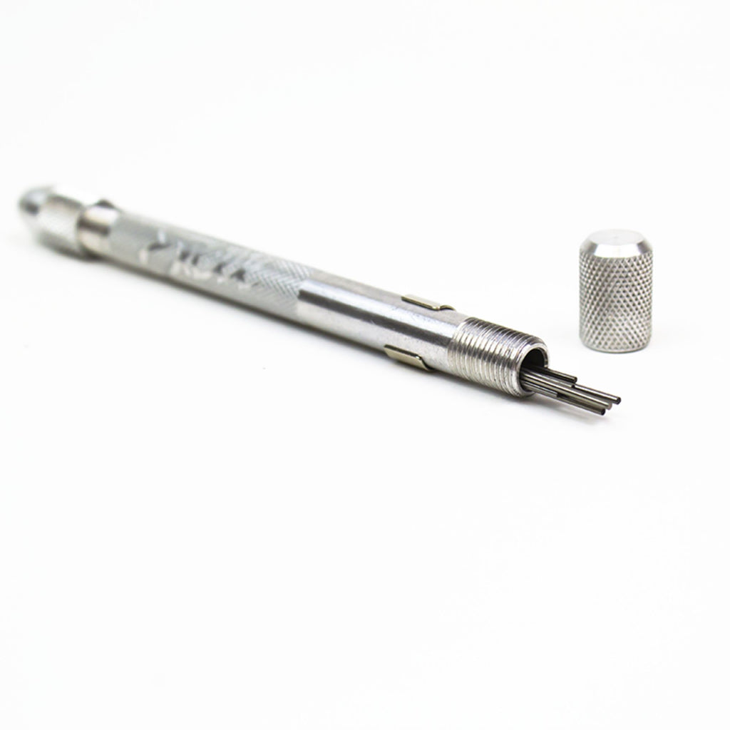 EXL70003-5 [file:EXL70003-5.jpg] Mini Pin Vice with 12 Assorted Drills (Carded)