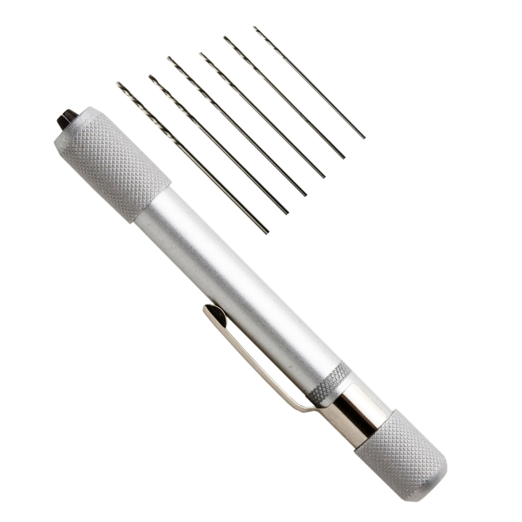 EXL70005-2 Deluxe Pin Vice with 6 Assorted Drills (Carded)