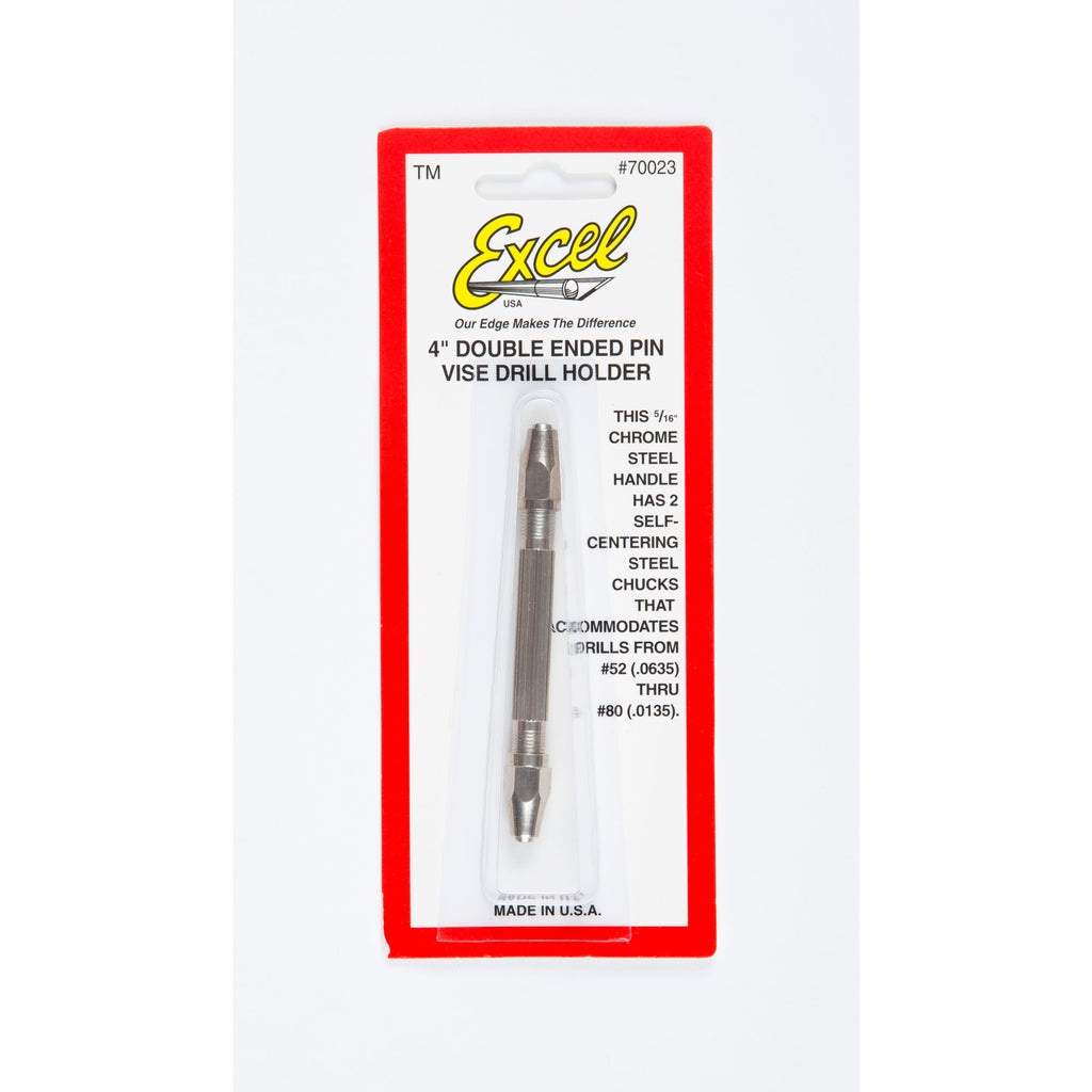 EXL70023-7 [file:EXL70023-7.jpg] Double Ended Pin Vice 4in (Carded)