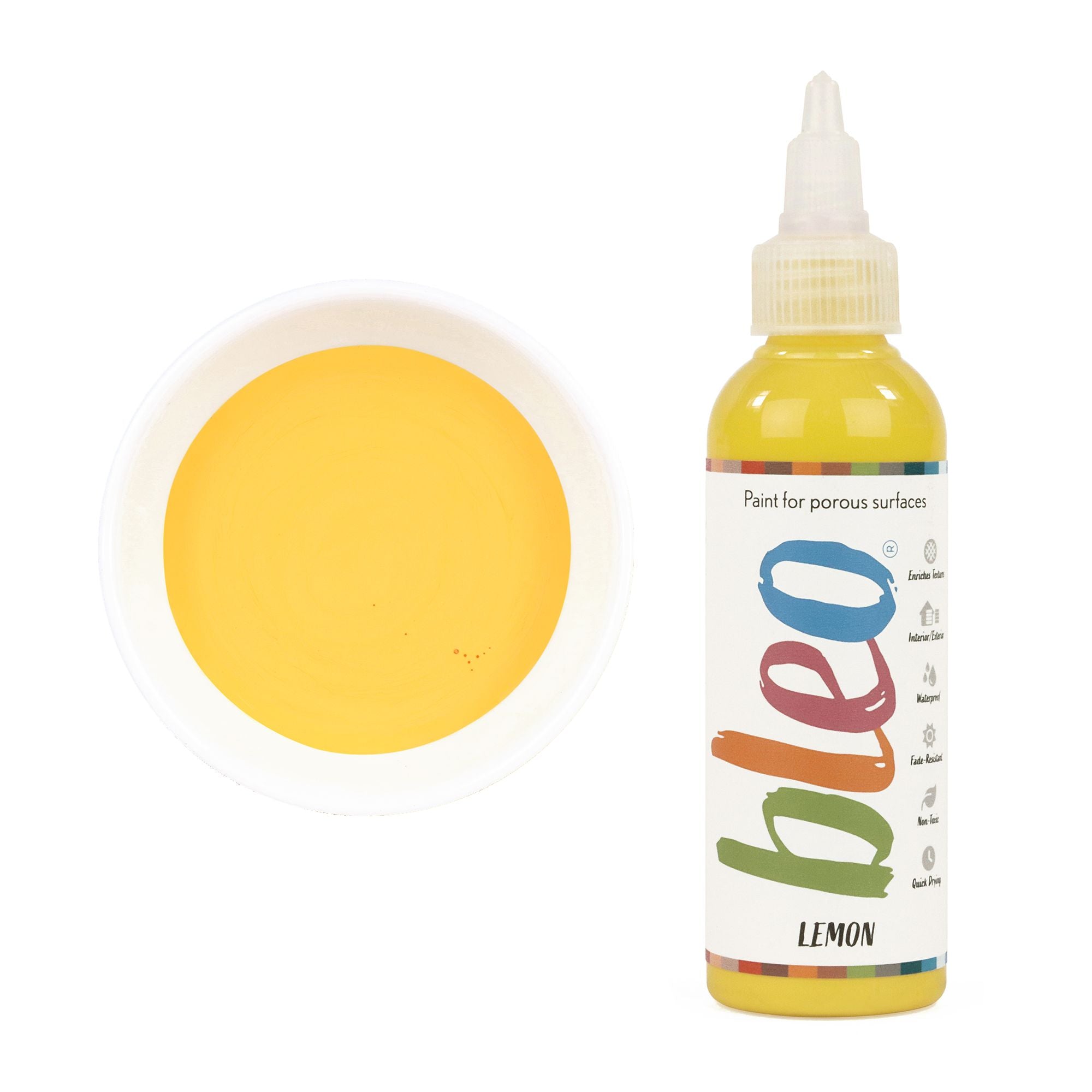 GLDB103004 [file:GLDB103004-1.jpg] Bleo Gel Paint, Lemon (100ml)