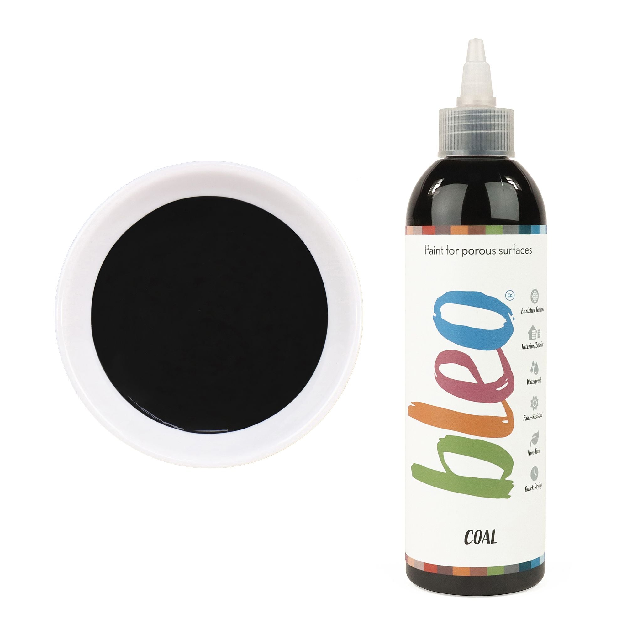 GLDB105002 [file:GLDB105002-1.jpg] Bleo Gel Paint, Coal (250ml)