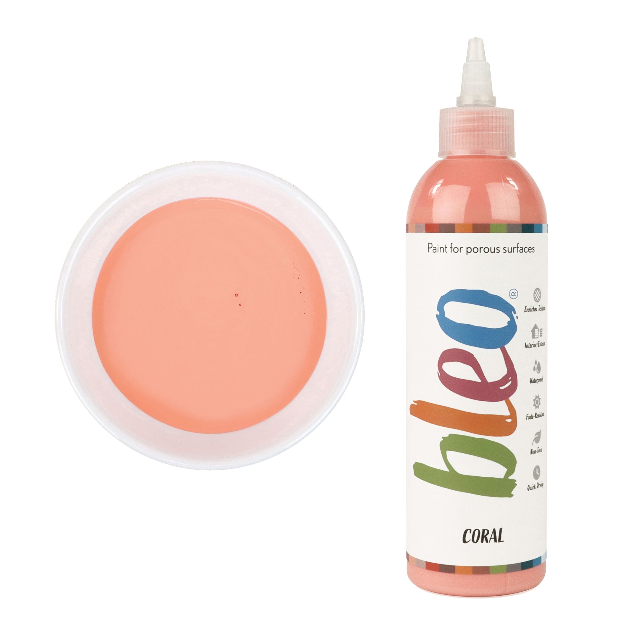 GLDB105007 [file:GLDB105007-1.jpg] Bleo Gel Paint, Coral (250ml)