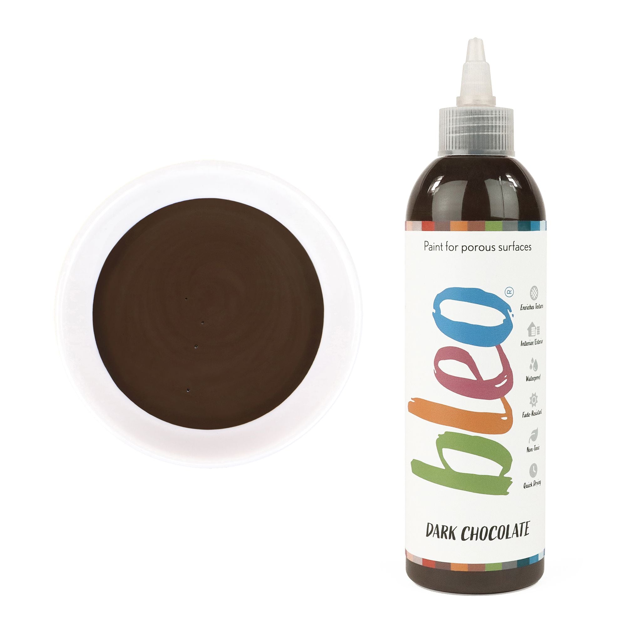 GLDB105024 [file:GLDB105024-1.jpg] Bleo Gel Paint, Dark Chocolate (250ml)