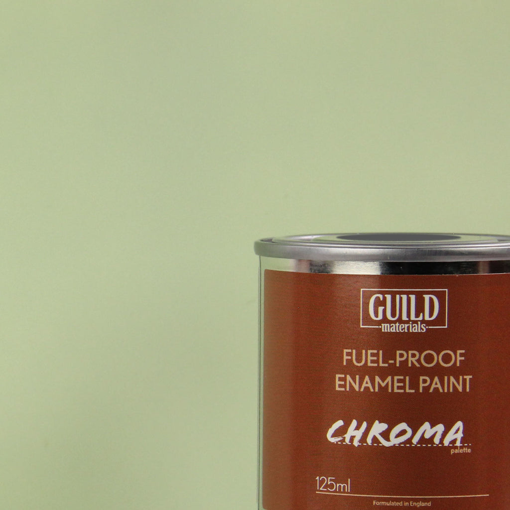 GLDCHR6313 [file:GLDCHR6313-1.jpg] Chroma Enamel Fuelproof Paint Matt Duck Egg Blue (125ml Tin)