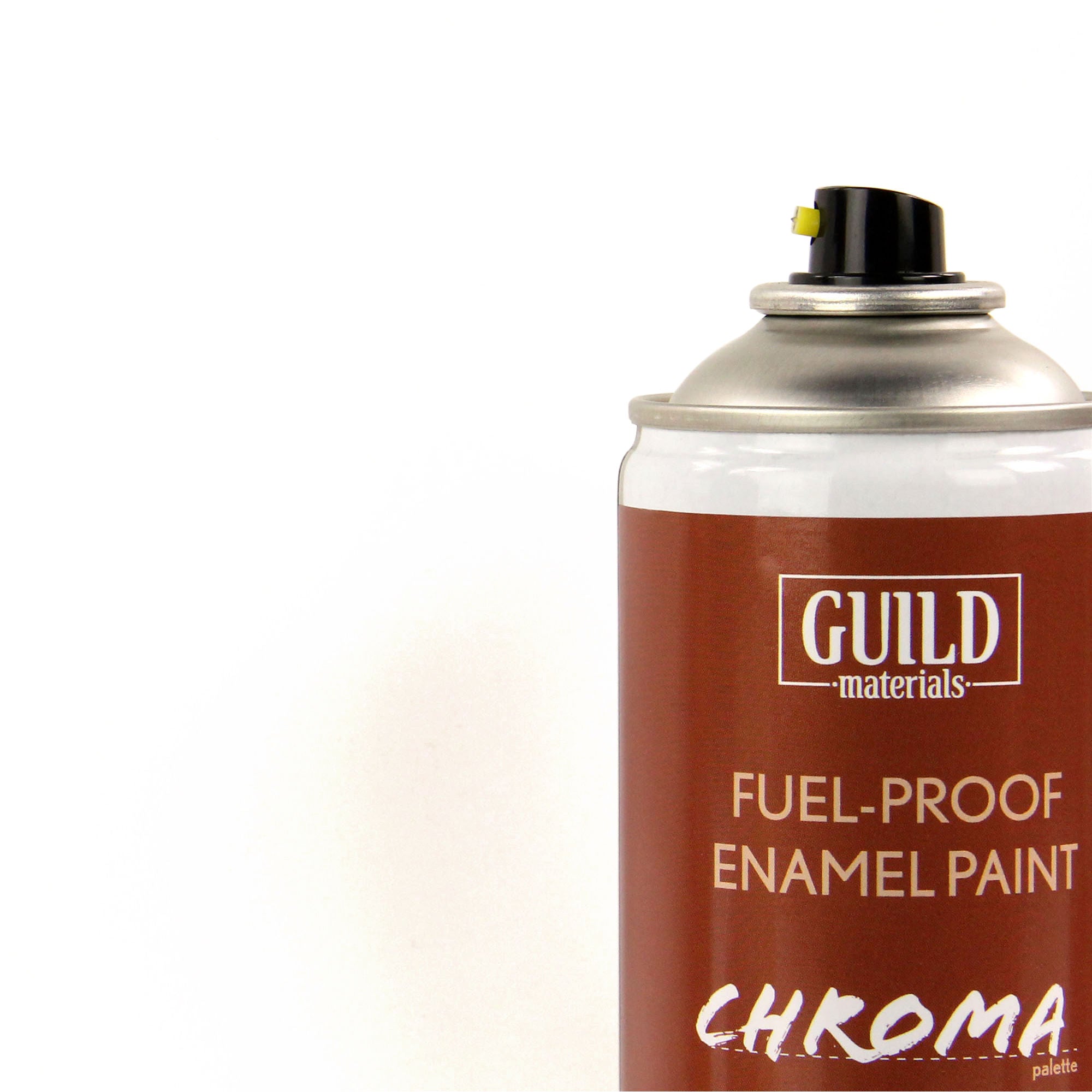 GLDCHR6400 [file:GLDCHR6400-1.jpg] Chroma Enamel Fuelproof Paint Gloss White (400ml Aerosol)