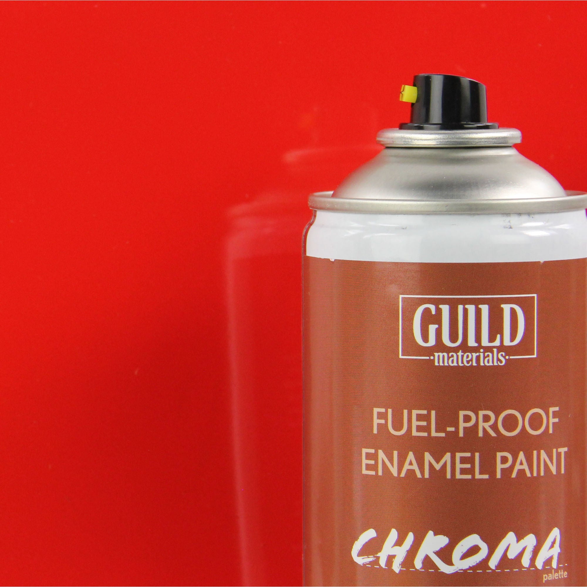 GLDCHR6401 [file:GLDCHR6401-1.jpg] Chroma Enamel Fuelproof Paint Gloss Red (400ml Aerosol)