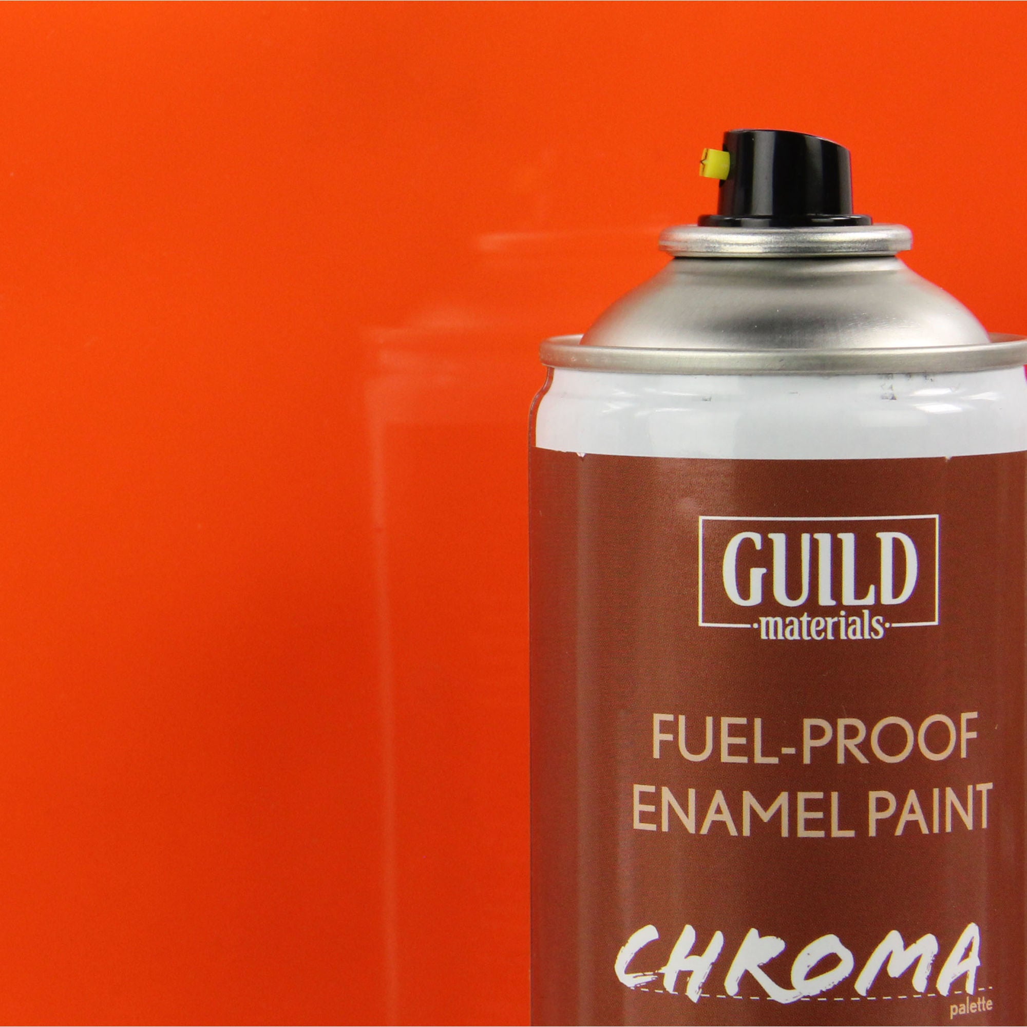 GLDCHR6406 [file:GLDCHR6406-1.jpg] Chroma Enamel Fuelproof Paint Gloss Orange (400ml Aerosol)
