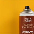GLDCHR6502 [file:GLDCHR6502-1.jpg] Chroma Enamel Fuelproof Paint Matt Cub Yellow (400ml Aerosol)