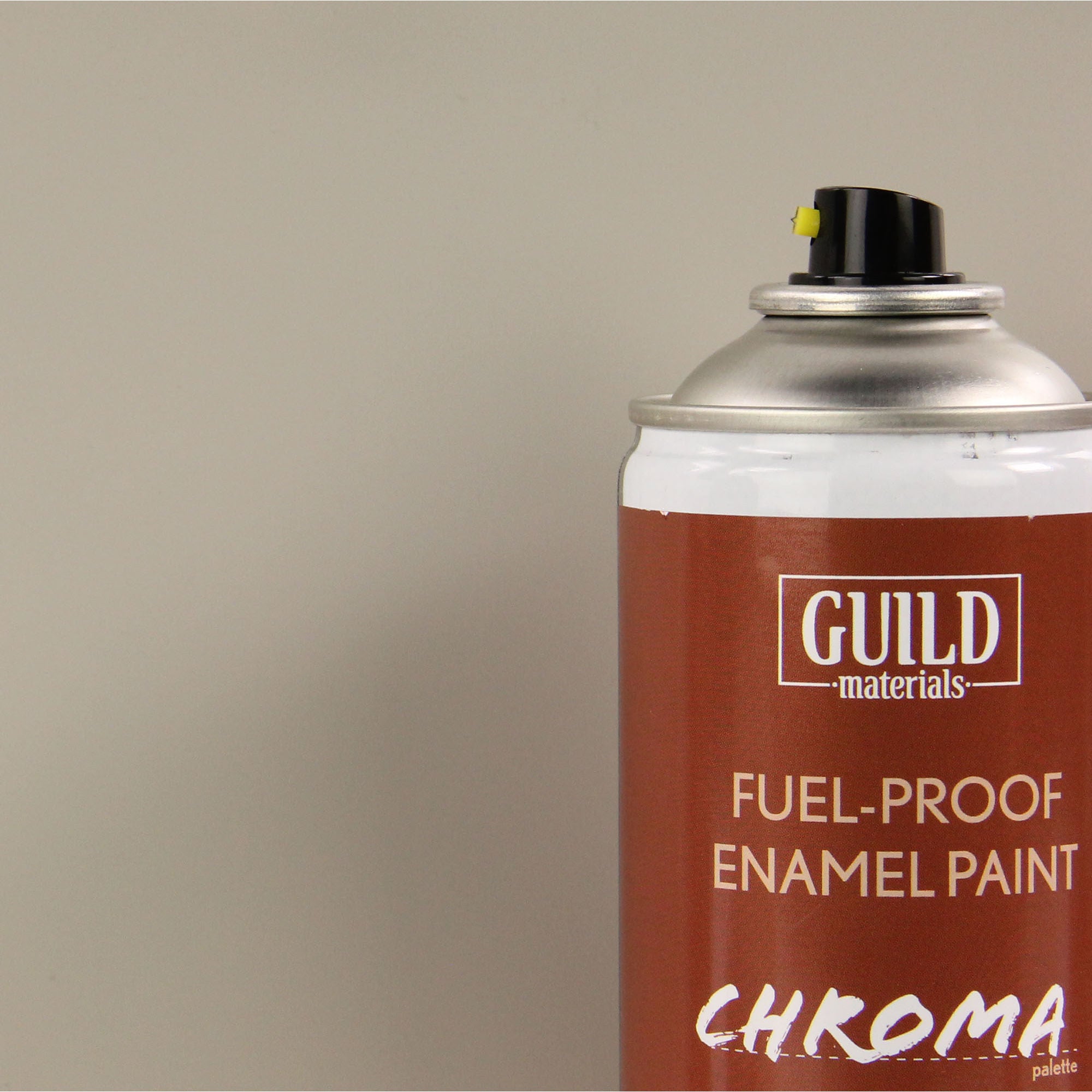 GLDCHR6510 [file:GLDCHR6510-1.jpg] Chroma Enamel Fuelproof Paint Matt Light Grey (400ml Aerosol)