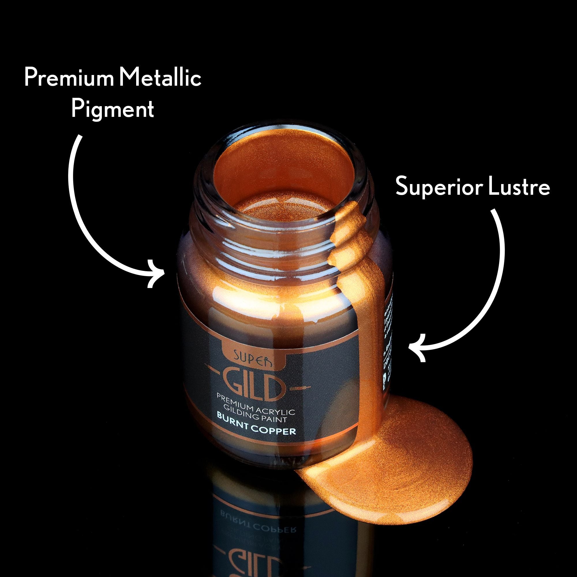 GLDGDBC0030-2 [file:GLDGDBC0030-2.jpg] Super GILD Acrylic Gilding Paint, Burnt Copper