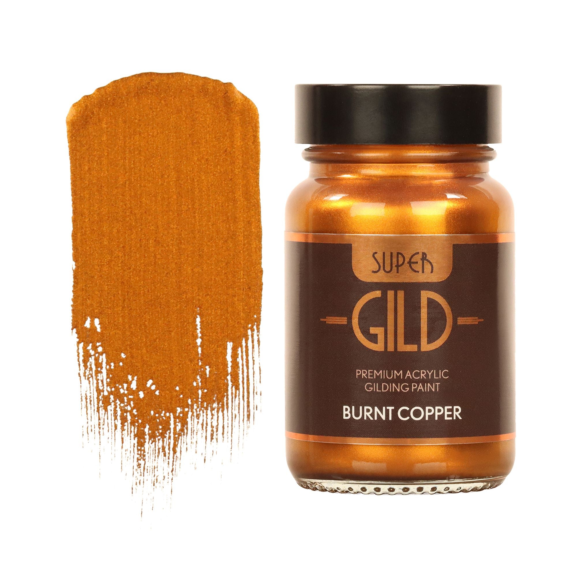 GLDGDBC0060 [file:GLDGDBC0060-1.jpg] Super GILD Acrylic Gilding Enamel Paint, Burnt Copper (60ml)