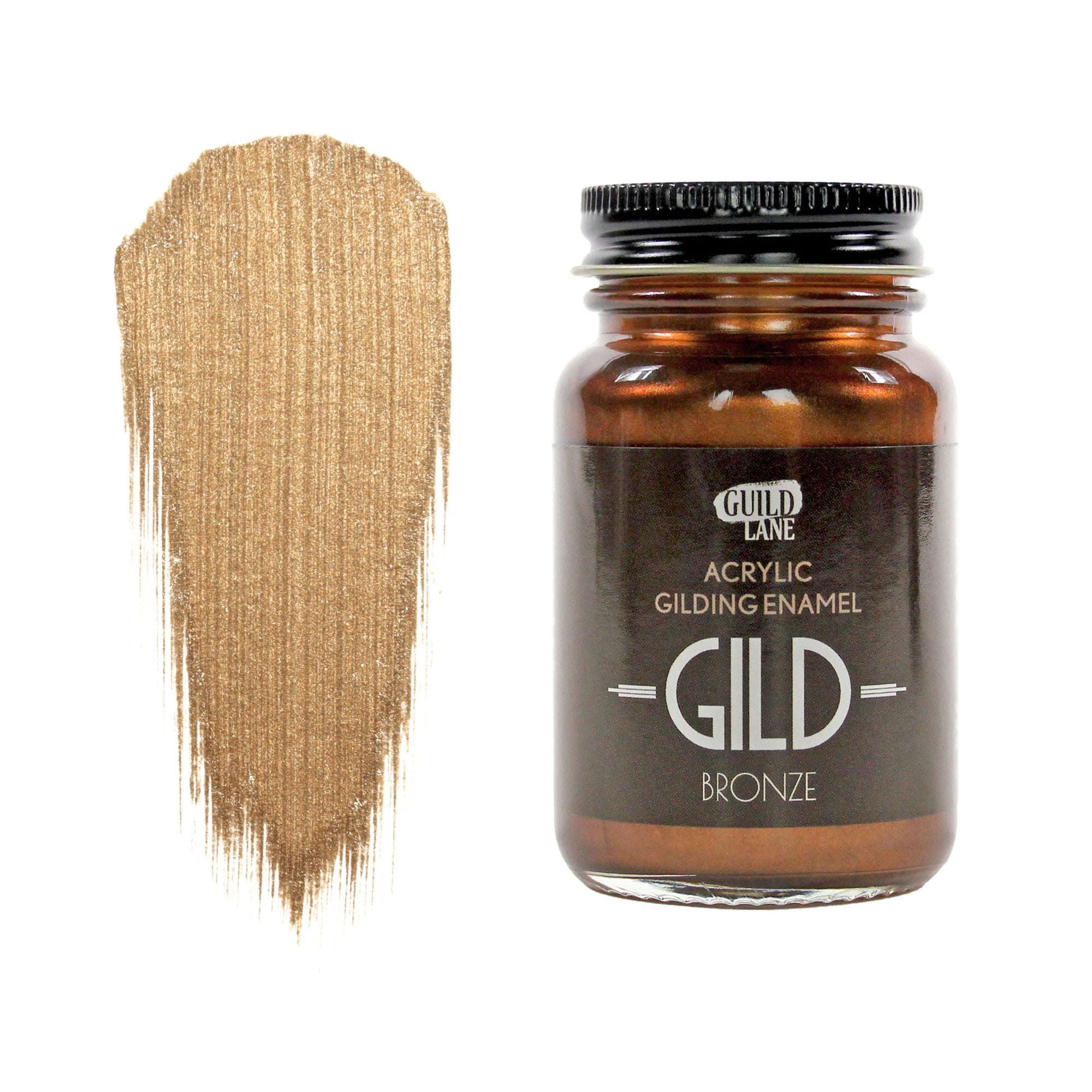 GLDGDBR0060 [file:GLDGDBR0060-1.jpg] GILD Acrylic Gilding Enamel Paint, Bronze (60ml Jar)