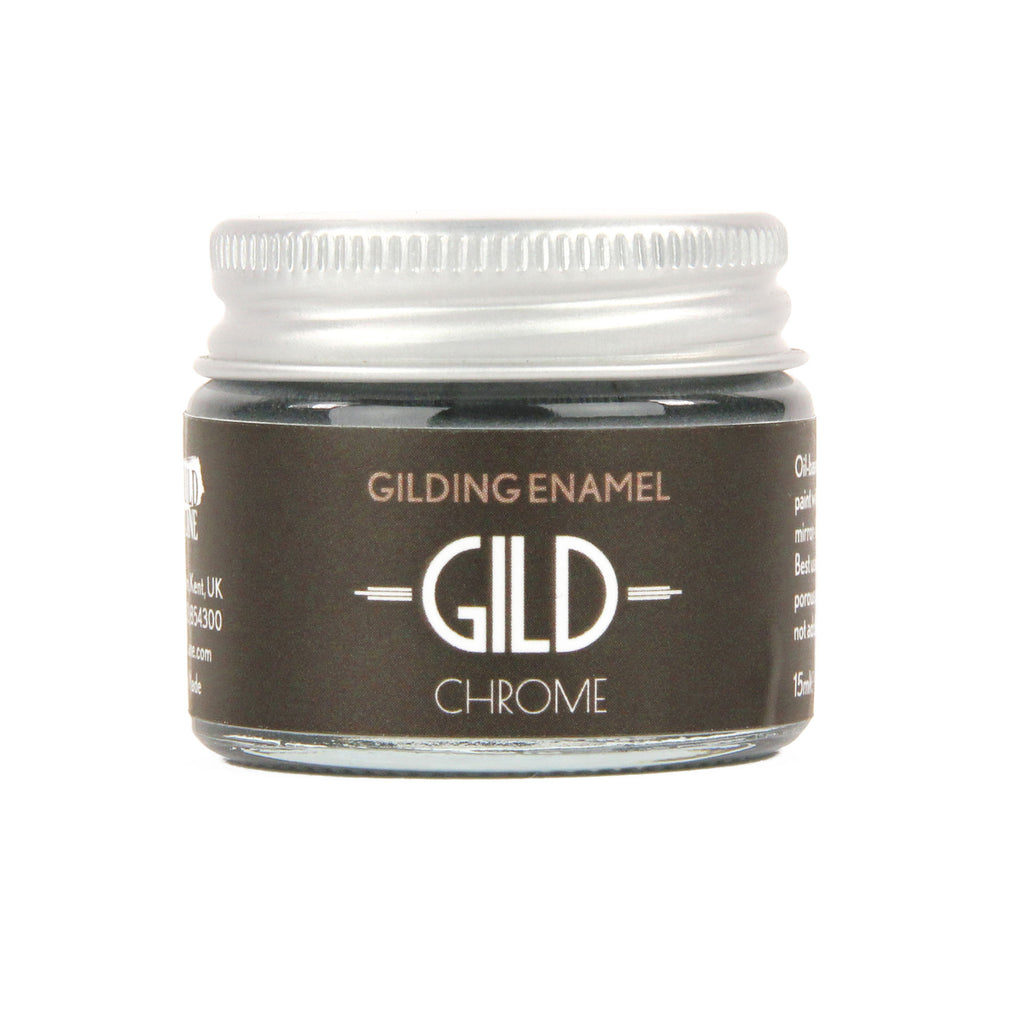 GLDGDCH0015 [file:GLDGDCH0015-1.jpg] GILD Gilding Enamel Paint, Silver Chrome (15ml Jar)