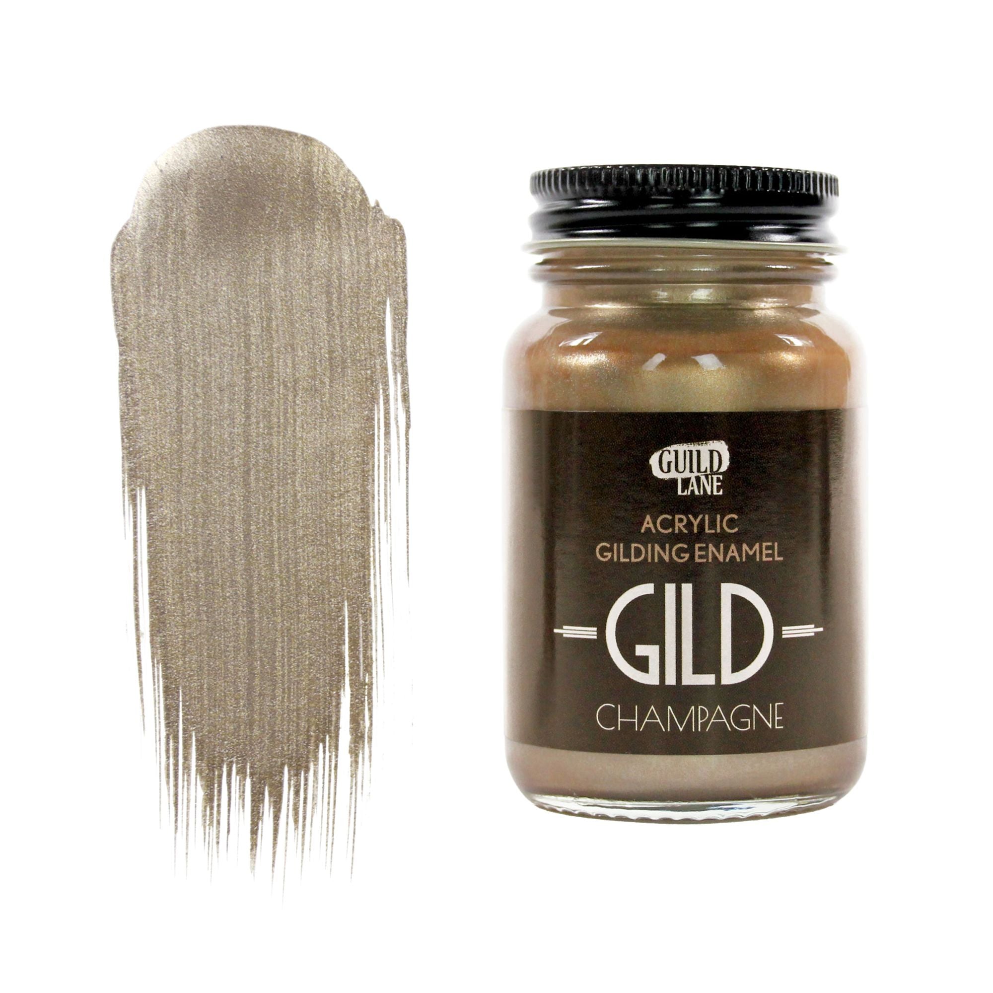 GLDGDCM0060 [file:GLDGDCM0060-1.jpg] GILD Acrylic Gilding Enamel Paint, Champagne (60ml Jar)