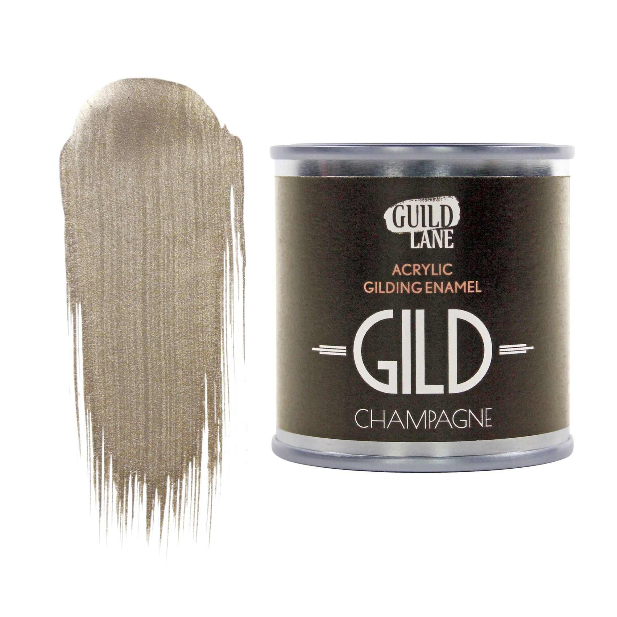 GLDGDCM0125 [file:GLDGDCM0125-1.jpg] GILD Acrylic Gilding Enamel Paint, Champagne (125ml Tin)