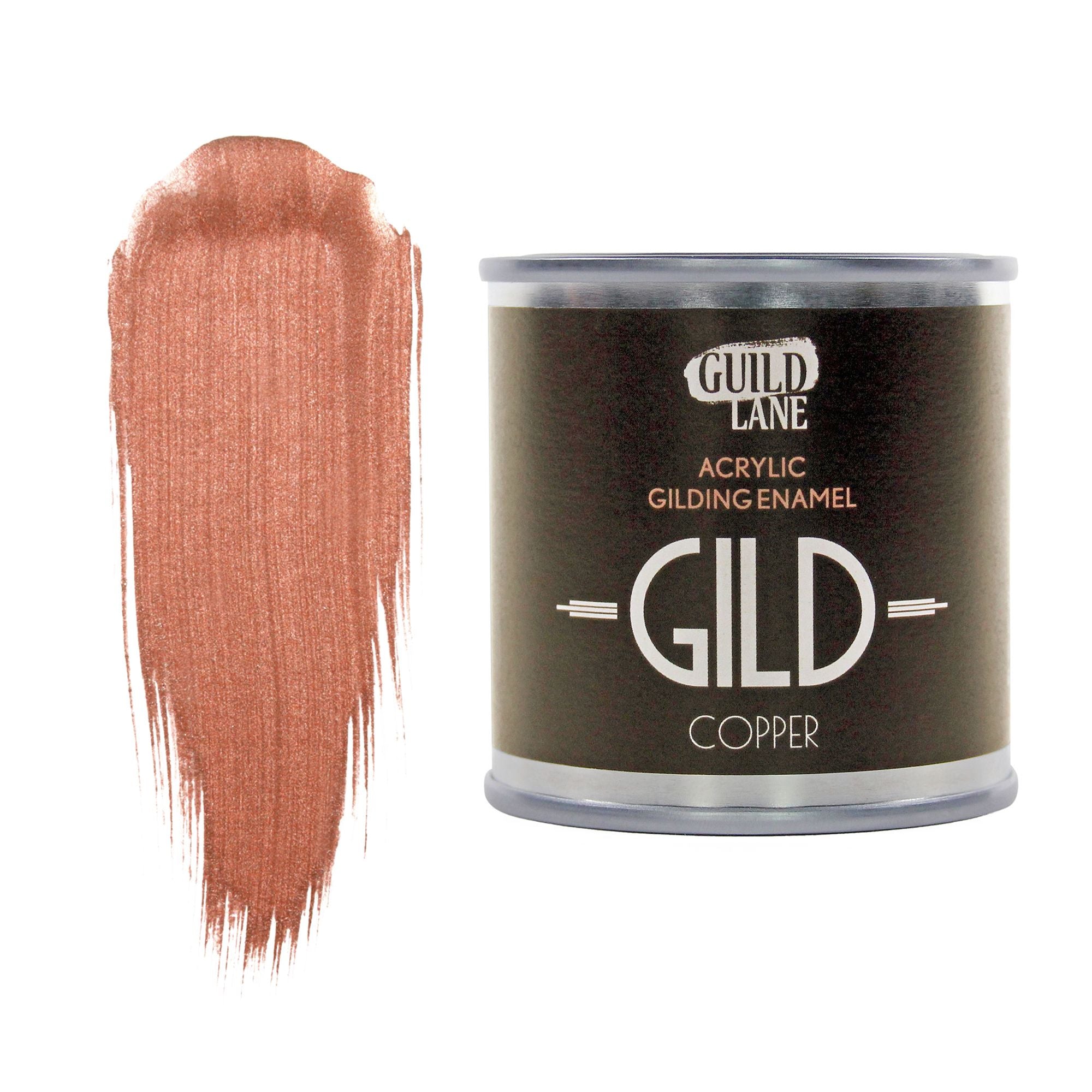GLDGDCP0125 [file:GLDGDCP0125-1.jpg] GILD Acrylic Gilding Enamel Paint, Copper (125ml Tin)