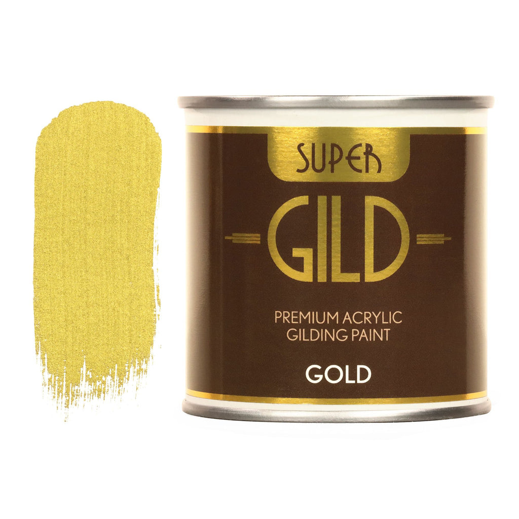 GLDGDGD0250 [file:GLDGDGD0250-1.jpg] Super GILD Acrylic Gilding Enamel Paint, Gold (250ml Tin)