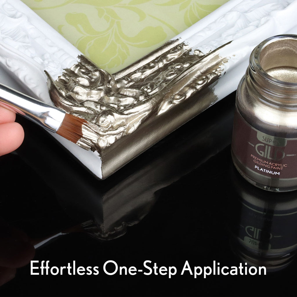 GLDGDPL0030-9 [file:GLDGDPL0030-9.jpg] Super GILD Acrylic Gilding Paint, Platinum