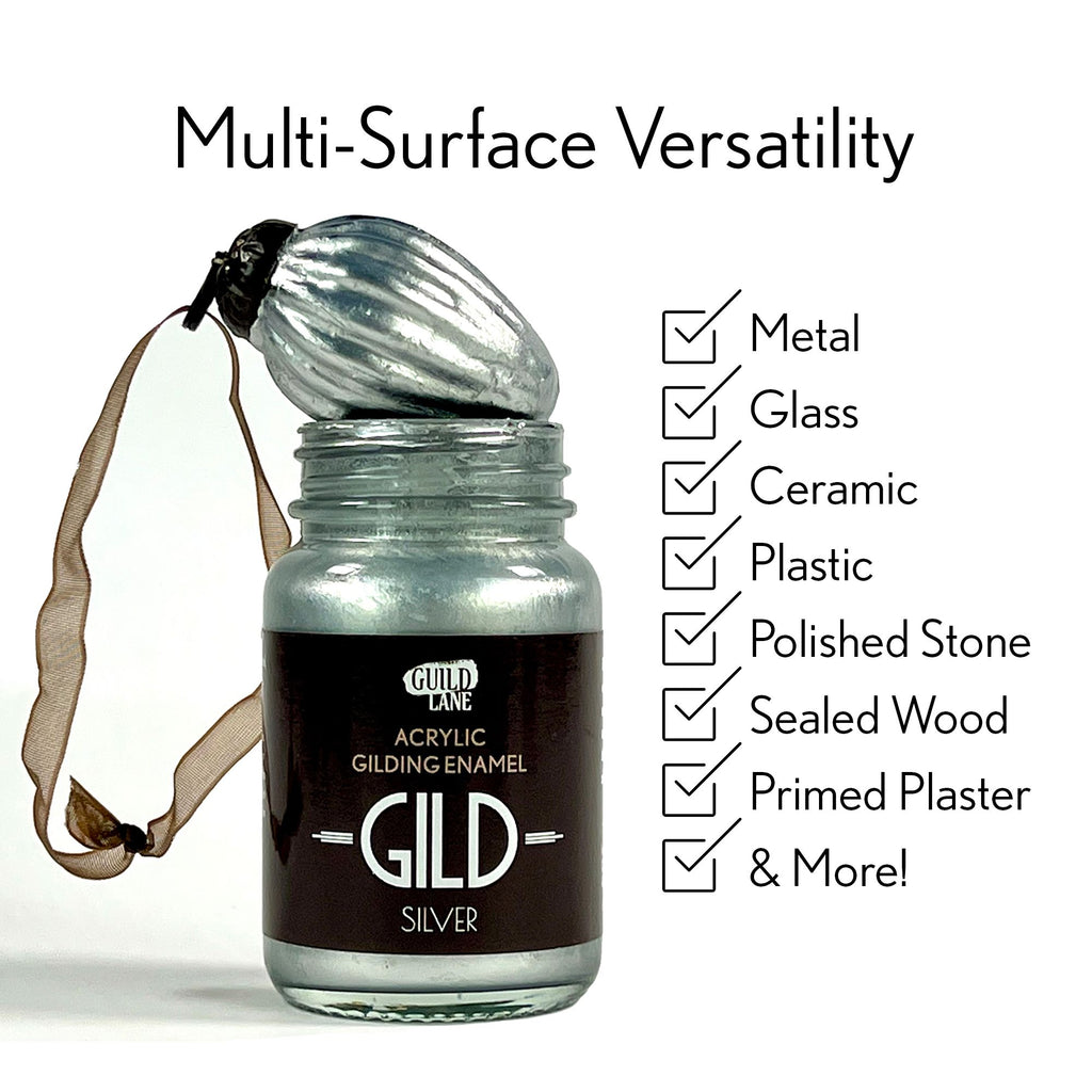 GLDGDSS0030-6 [file:GLDGDSS0030-6.jpg] GILD Acrylic Gilding Paint, Silver