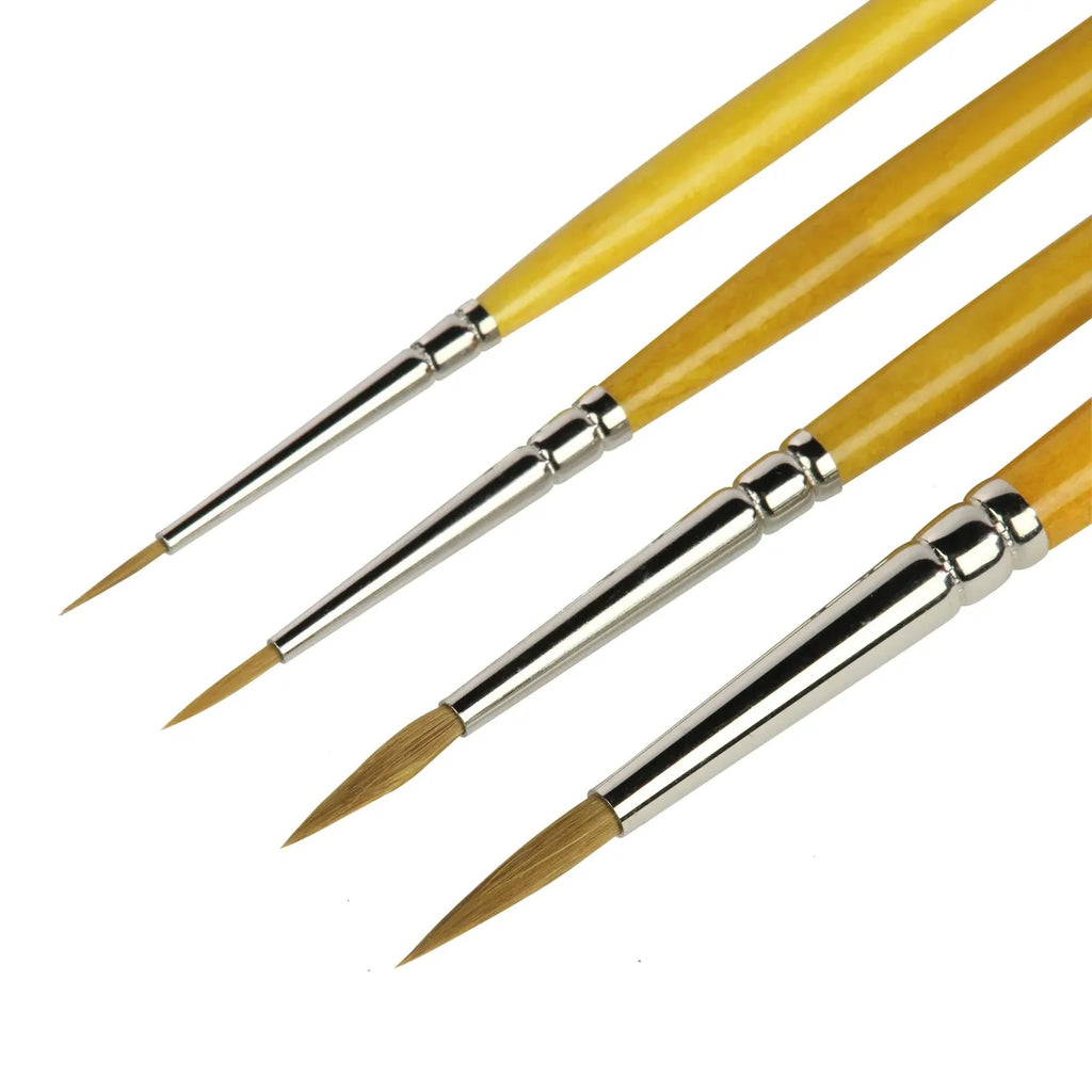 GLDT01103 [file:GLDT01103-1.jpg] Detail Brush Set (4 pcs)