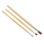 GLDT01104-2 [file:GLDT01104-2.jpg] Flat Brush Set (3 pcs)