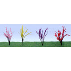 JTT95545 [file:JTT95545-1.jpg] Flower Bushes Assorted, 1/2in to 3/4in, HO-Scale, (40 pack)