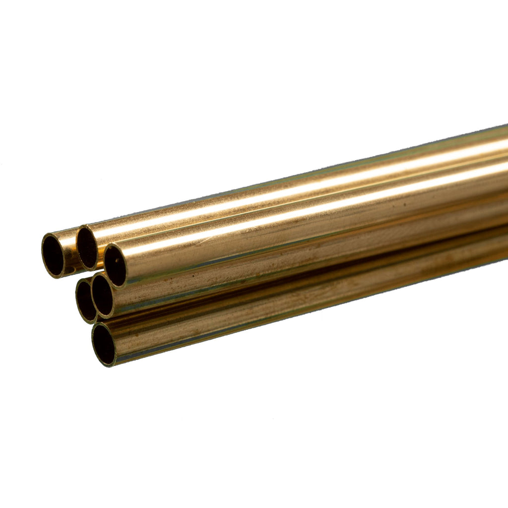 KNS1148 Brass Round Tube, 7/32  36in - .014in Wall
