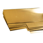 Assorted Brass Shim .001 + .002 + .003 x 4 x 4in, + .005 3 x 6in (4 pcs)