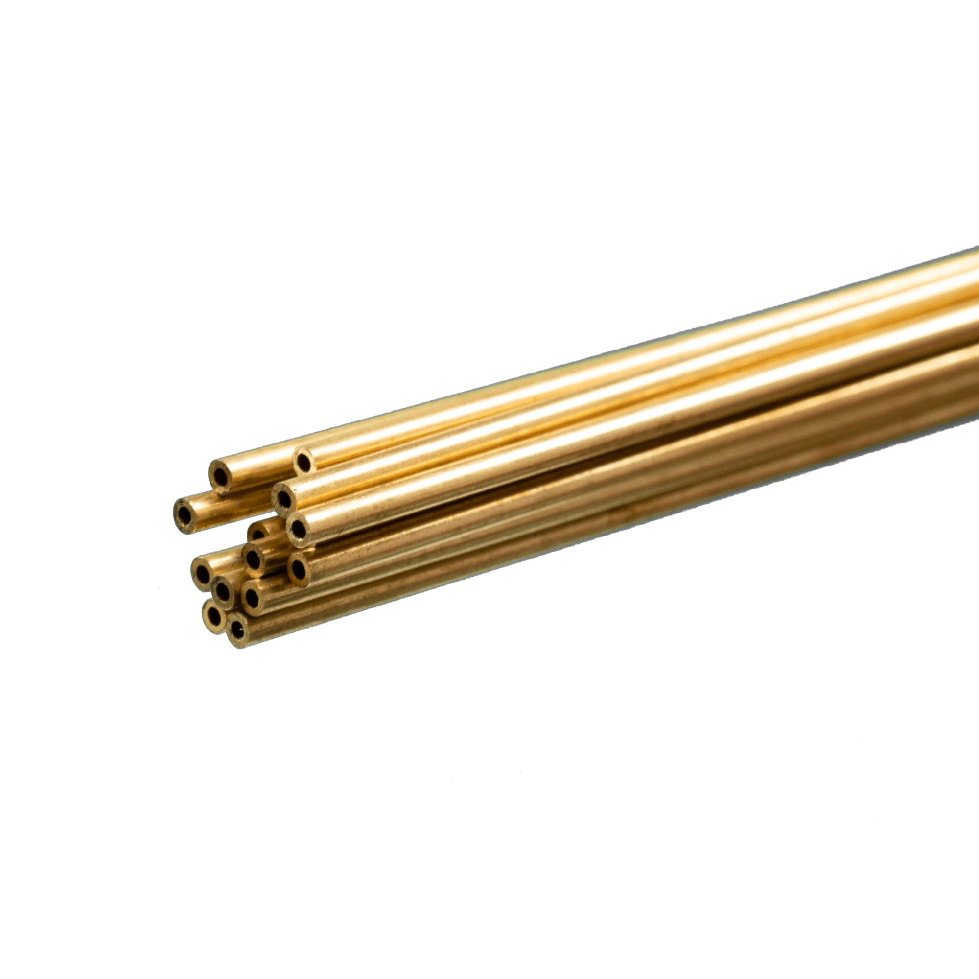 KNS3920 [file:KNS3920-1.jpg] Brass Round Tube, 2mm x 1m, .45mm Wall
