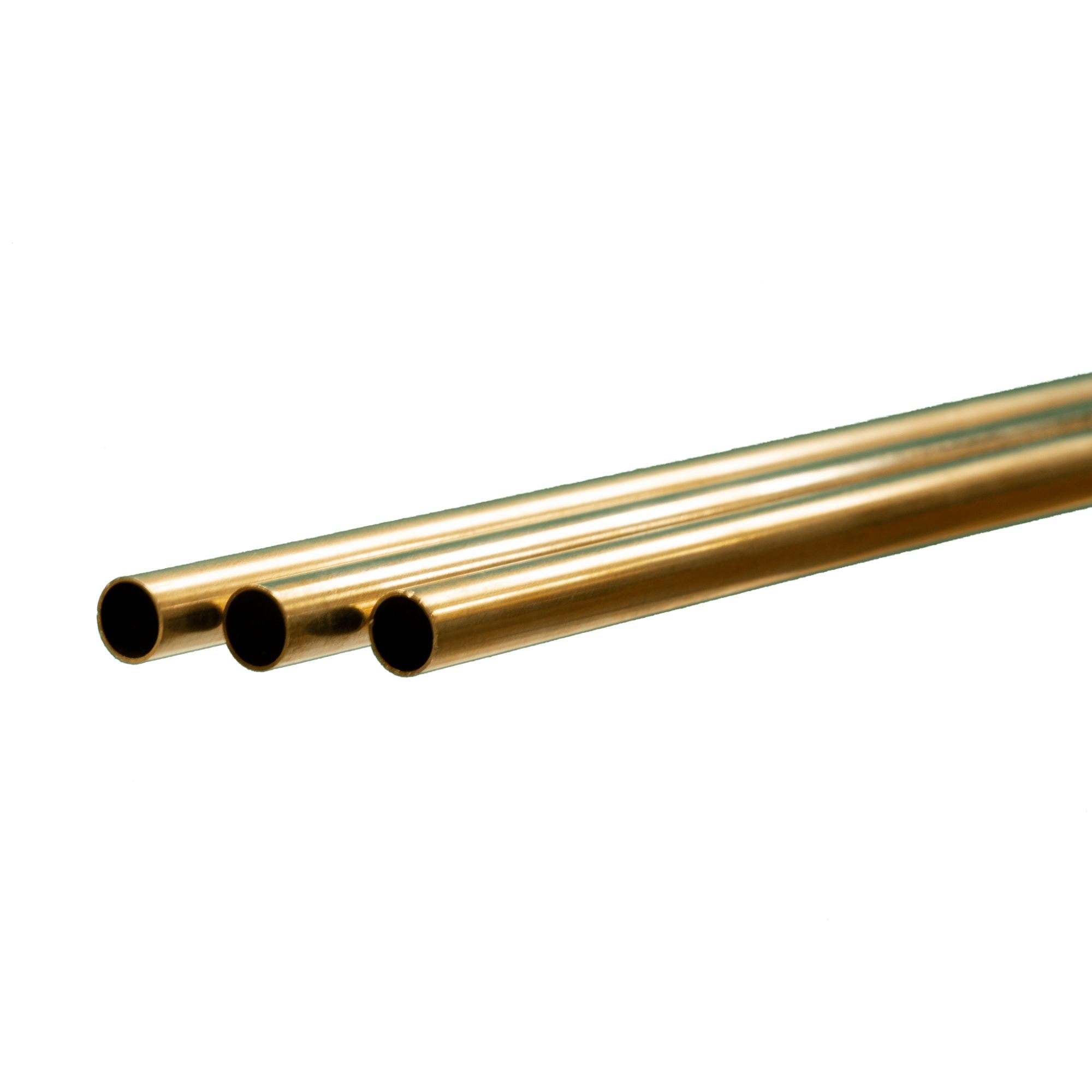 KNS3927 [file:KNS3927-1.jpg] Brass Round Tube, 9mm x 1m, .45mm Wall